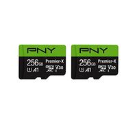 PNY Premier-X Lot de 2 cartes mémoire flash microSDXC Classe 10 U3 V30 256 Go