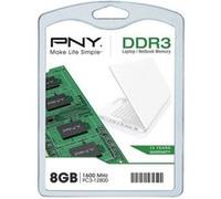 PNY Premium - DDR3 - module - 8 Go - SO DIMM 204 broches - 1600 MHz / PC3-12800 - CL11 - 1.5 V - mémoire sans tampon - non ECC G