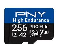 PNY Carte mémoire microSDXC PRO Elite High Endurance 256 Go UHS-I A2 Noir