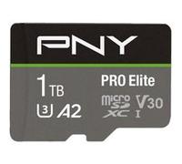 PNY PRO Elite - Carte mémoire flash - 1 To - A2 / Video Class V30 / UHS-I U3 / Class10 - microSDXC UHS-I G