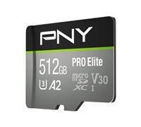 PNY PRO Elite - carte mémoire flash - 512 Go - microSDXC UHS-I