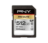 PNY Pro Elite Sdxc Card 512GB Class 10 UHS-I U3 100MB/S