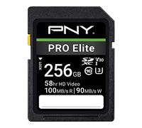 PNY Pro Elite Carte mémoire Flash SDXC Classe 10 U3 V30 256 Go