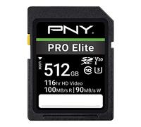 PNY Pro Elite Carte mémoire Flash SDXC Classe 10 U3 V30 512 Go
