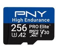 PNY Pro Elite™ High Endurance - Carte mémoire microSDXC - 256 Go - UHS-I C10 U3 V30 A2 - 100/90 Mo/s
