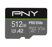 PNY PRO Elite - carte mémoire flash - 512 Go - microSDXC UHS-I