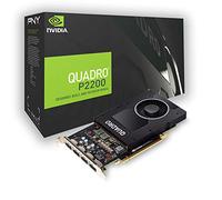PNY Quadro P2200 Carte graphique professionnelle 5GB GDDR5 PCI Express 3.0 x16, simple slot, 4x Port display, 5K Support, Ventilateur actif ultra-silencieux