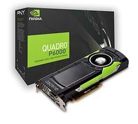 PNY Quadro P6000 Carte Graphique Professionnelle 24GB GDDR5 PCI Express 3.0 x16, Double Slot, 4X Port Display, 1x DVI-I DL, 5K Support, Ventilateur Actif Ultra-Silencieux