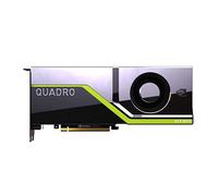 PNY Quadro RTX 8000 Carte graphique professionnelle 48GB GDDR6 PCI Express 3.0 x16, double slot, 4x Port display, 8K Support, Ventilateur actif ultra-silencieux Noir, Vert, Argent One size