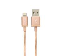 PNY Câble Lightning C-UA-LN-RGFL-04 Charge/Synchronisation 1,20 m Métallique Or rose