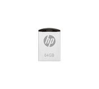 PNY v222w - Clé USB 64 Go - USB Type-A 2.0 - Boîtier Métal Argenté - Vitesses 14 Mo/s Lecture, 4 Mo/s Écriture - Dimensions 12x17.9x4.56 mm