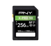 PNY X-PRO 90 - Carte mémoire flash - 256 Go - Video Class V90 / UHS-II U3 / Class10 - SDXC UHS-II