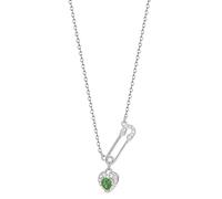 PNZLZIA Élégant collier de trombone, collier de trombones en argent pour femme, pendentif en forme de cœur et clavicule sexy personnalisé, 0.6*90cm, Métal, Pas de gemme