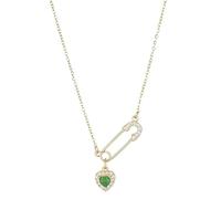 PNZLZIA Élégant collier de trombone, collier de trombones en argent pour femme, pendentif en forme de cœur et clavicule sexy personnalisé, 0.6*90cm, Métal, Pas de gemme