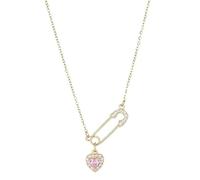 PNZLZIA Élégant collier de trombone, collier de trombones en argent pour femme, pendentif en forme de cœur et clavicule sexy personnalisé, 0.6*90cm, Métal, Pas de gemme