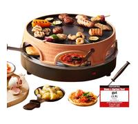 Po-113255.4 Four À Raclette Et À Pizza Terre Cuite/Noir One Size[AA333]