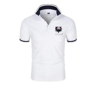 Po. lo Homme Wit.cher, Classiques Po.los T Shirt All-Match, Hauts Casual Décontractés pour D'extérieur, Sport(White,XL)