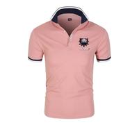 Po. lo Homme Wit.cher, Classiques Po.los T Shirt All-Match, Hauts Casual Décontractés pour D'extérieur, Sport(Pink,3XL)