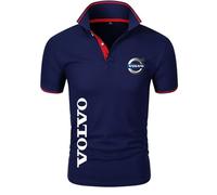 Po.lo T Shirt Sport Homme Vo-lv.o, Tennis Po.lo Confortable Respirant, T-Shirts Évacuant L'humidité Pour Running, raccord(Navy Blue,XXL)