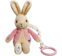 Po1452 Beatrix Potter Flopsy Jiggle Attachable Peter Rabbit Pram Toy,Pink