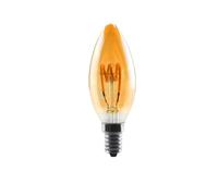 POABCVYD Lampe Maïs LED, Ampoule LED Vintage E27 4W Variable A60 ST64 G95, Lumière À Filament En Spirale, Lampe Rétro, Décoration D'intérieur Basse Consommation(C35-E14)