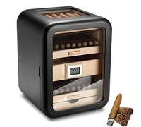 POADGBCN Cave à cigares électrique intelligente Capacité 110 cigares Tiroir et étagère en bois de cèdre Pour hommes Grand coffret de rangement pour cigares(Humidors-3)