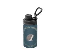 Poadnly Adorable petit hérisson,Bouteille d'eau isotherme de 12 oz en acier inoxydable, tasse à café sous vide, gourde