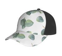 Poadnly Aquarelle Feuilles Branches d'Eucalyptus,Casquette de Baseball Ajustable, Style Classique, Casquette de Camionneur