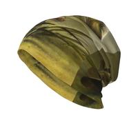 Poadnly Art de la pêche à la Carpe,Bonnet tricoté en Polyester avec tête de Mort, Cagoule, Bonnet Ample, Chapeau de Course