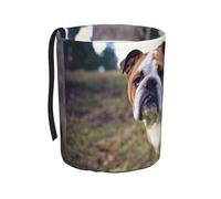 Poadnly Bouledogues anglais, animaux de compagnie de jardin, bouledogues anglais,Poubelle de voiture suspendue, résistante à l'eau, idéale pour le camping et les voyages.