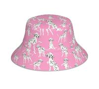 Poadnly Chien Dalmatien Mignon,Chapeau bob Adulte, Chapeau de Soleil, Casquette de Course réfléchissante de Nuit, Chapeau de pêcheur