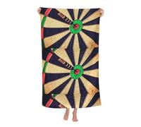 Poadnly Cible de fléchettes,Serviette de Bain 80 x 130 cm, Ultra Douce, à séchage Rapide, idéale pour la Salle de Bain et l'hôtel.