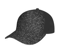 Poadnly Code du Programmeur Noir Noir,Casquette de Baseball Ajustable, Style Classique, Casquette de Camionneur