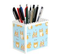Poadnly Corgi Kawaii, chien mignon, Pot à crayons/pot à stylos pour le bureau, la maison et l'école, organiseur de bureau compact pour fournitures de bureau