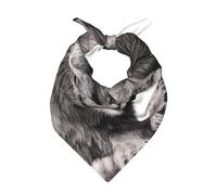 Poadnly Couples de lions noirs et blancs,Écharpe bandana pour hommes et femmes - Bandanas élégants et polyvalents à porter autour du cou et sur la tête