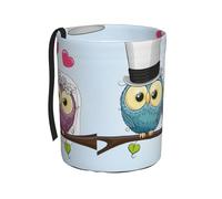 Poadnly Décorations de mariage : Hiboux rigolos,Poubelle de voiture suspendue, résistante à l'eau, idéale pour le camping et les voyages.