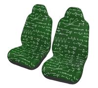 Poadnly Équations mathématiques Formules,Housses de siège Auto protecteurs de siège Avant pour Voiture 2 pièces
