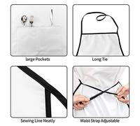 Poadnly Flash des stars du rock,Tablier de cuisine avec poches, tablier de chef imperméable et ajustable