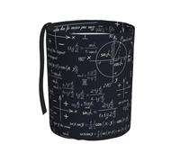 Poadnly Formules mathématiques sans couture avec des formes géométriques,Poubelle de voiture suspendue, résistante à l'eau, idéale pour le camping et les voyages.