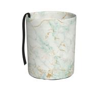 Poadnly Glamour blanc menthe vert marbre or gris,Poubelle de voiture suspendue, résistante à l'eau, idéale pour le camping et les voyages.