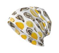 Poadnly Huîtres et mandarines,Bonnet tricoté en Polyester avec tête de Mort, Cagoule, Bonnet Ample, Chapeau de Course