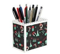 Poadnly Modèles de chimie verte et de science, Pot à crayons/pot à stylos pour le bureau, la maison et l'école, organiseur de bureau compact pour fournitures de bureau