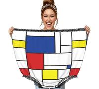Poadnly Mondrian Minimaliste De Stijl Modern Art,Culottes Fantaisie surdimensionnées pour Maman, Culottes de Grand-mère, Cadeaux de farces