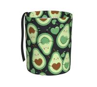 Poadnly Motif mignon sans couture en forme de cœur d'avocat,Poubelle de voiture suspendue, résistante à l'eau, idéale pour le camping et les voyages.