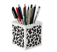 Poadnly Motif sans couture avec vache tachetée, Pot à crayons/pot à stylos pour le bureau, la maison et l'école, organiseur de bureau compact pour fournitures de bureau