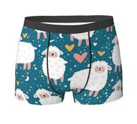 Poadnly Mouton Mignon，sous-vêtements Fantaisie pour Hommes, caleçons Boxeurs en Polyester Doux,XL