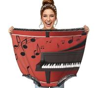 Poadnly Note de Musique pour Piano imprimée,Culottes Fantaisie surdimensionnées pour Maman, Culottes de Grand-mère, Cadeaux de farces