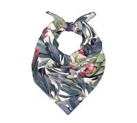 Poadnly Paradis des protéas imprimé,Écharpe bandana pour hommes et femmes - Bandanas élégants et polyvalents à porter autour du cou et sur la tête
