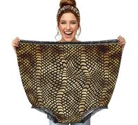 Poadnly Peau de Python Noir doré Africain Safari sépia,Culottes Fantaisie surdimensionnées pour Maman, Culottes de Grand-mère, Cadeaux de farces