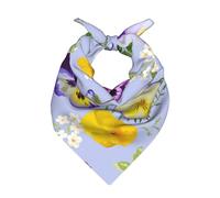 Poadnly pensées,Écharpe bandana pour hommes et femmes - Bandanas élégants et polyvalents à porter autour du cou et sur la tête